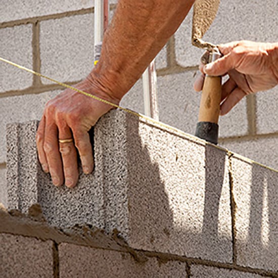 laying concrete masonry units